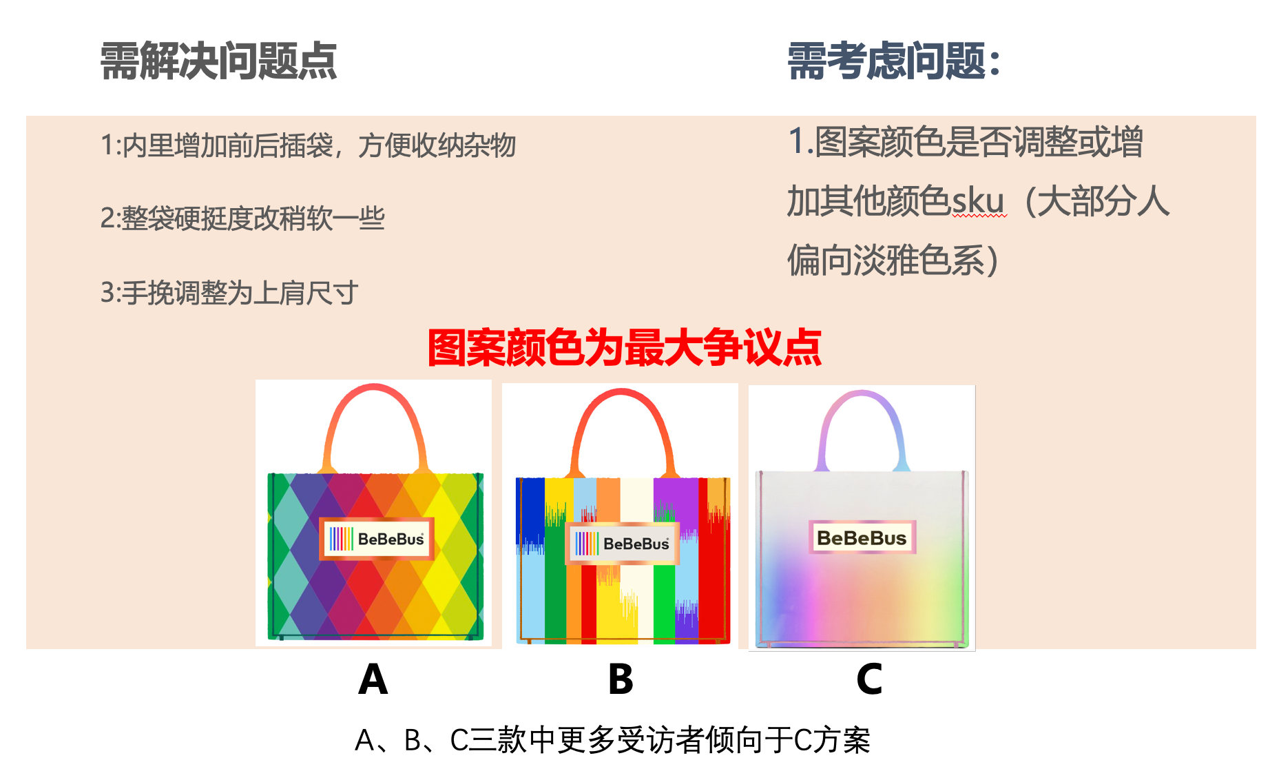 彩虹包方案偏好对比